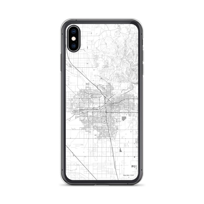 Custom Bakersfield California Map Phone Case in Classic