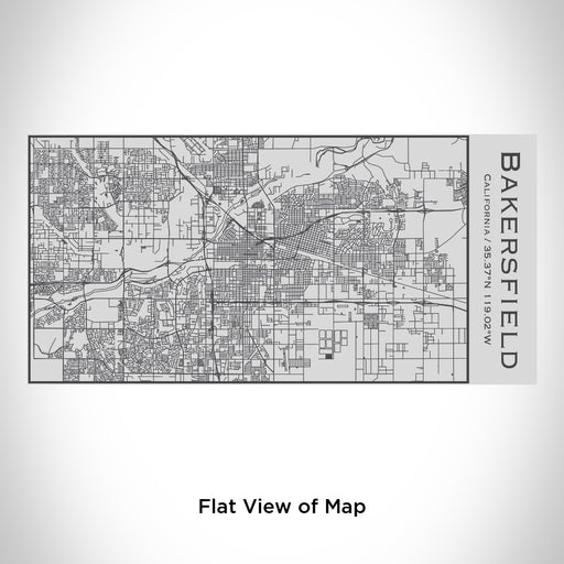Rendered View of Bakersfield California Map Engraving on 17oz Stainless Steel Insulated Cola Bottle