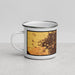 Left View Custom Bakersfield California Map Enamel Mug in Ember