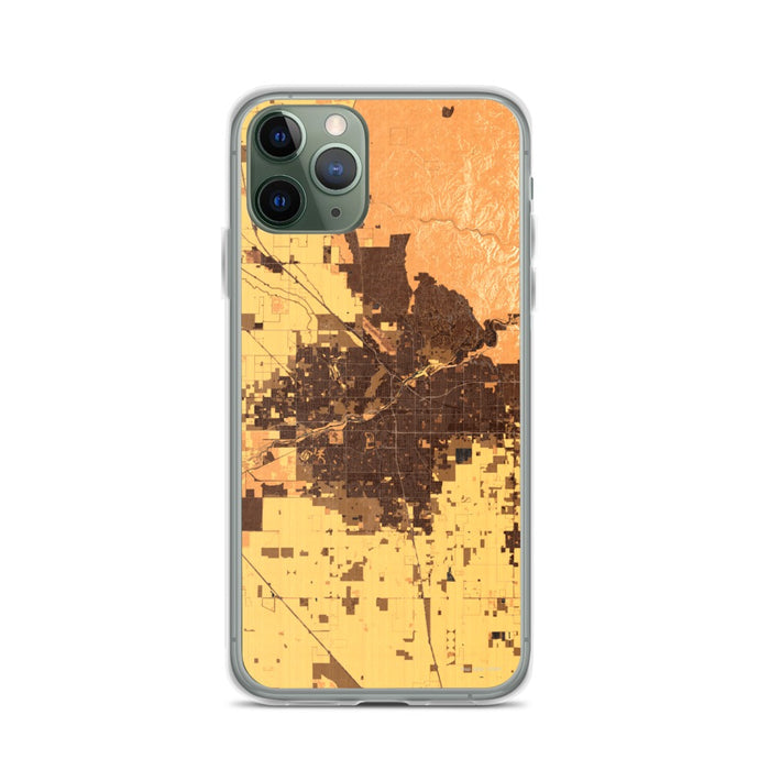 Custom Bakersfield California Map Phone Case in Ember