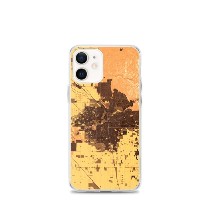 Custom Bakersfield California Map iPhone 12 mini Phone Case in Ember