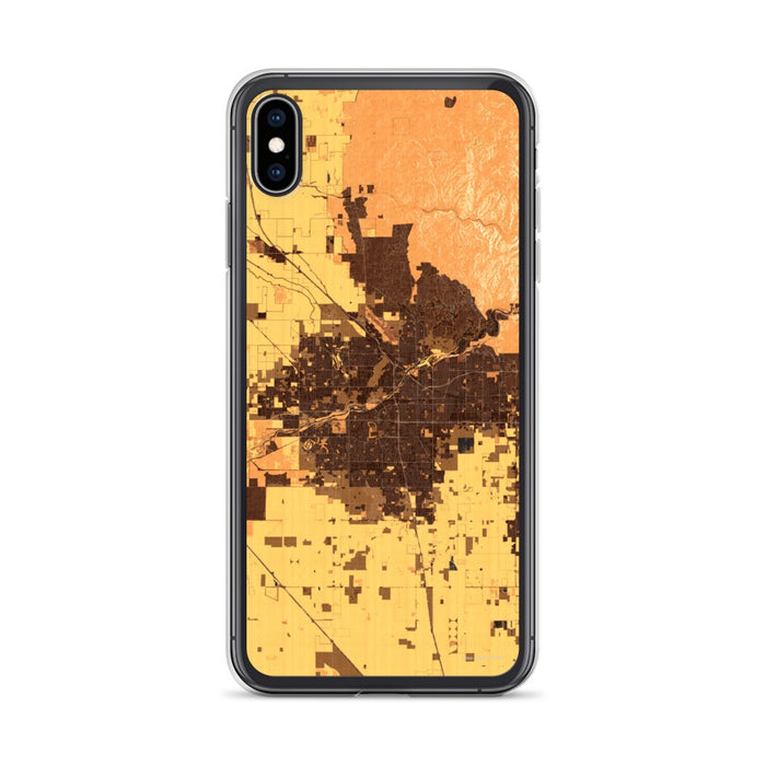 Custom Bakersfield California Map Phone Case in Ember