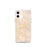 Custom Bakersfield California Map iPhone 12 mini Phone Case in Watercolor