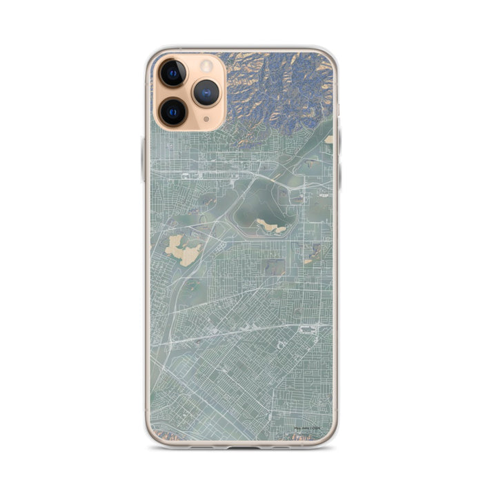 Custom iPhone 11 Pro Max Baldwin Park California Map Phone Case in Afternoon