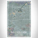 Baldwin Park California Map Print Portrait Orientation in Afternoon Style With Shaded Background
