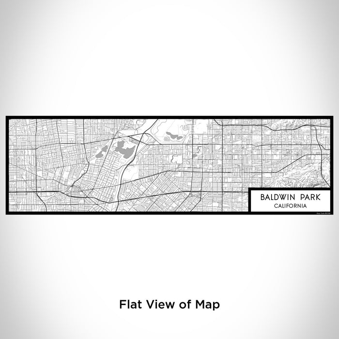 Flat View of Map Custom Baldwin Park California Map Enamel Mug in Classic