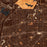 Baldwin Park California Map Print in Ember Style Zoomed In Close Up Showing Details