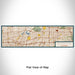 Flat View of Map Custom Baldwin Park California Map Enamel Mug in Woodblock