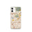 Custom iPhone 12 mini Baldwin Park California Map Phone Case in Woodblock