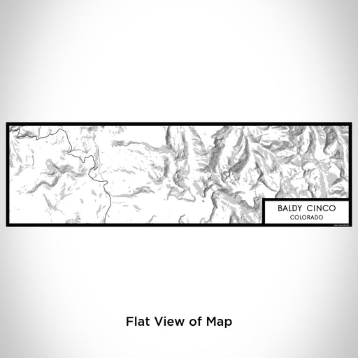 Flat View of Map Custom Baldy Cinco Colorado Map Enamel Mug in Classic