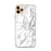 Custom iPhone 11 Pro Max Baldy Cinco Colorado Map Phone Case in Classic