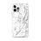 Custom iPhone 12 Pro Max Baldy Cinco Colorado Map Phone Case in Classic