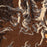 Baldy Cinco Colorado Map Print in Ember Style Zoomed In Close Up Showing Details