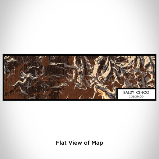 Flat View of Map Custom Baldy Cinco Colorado Map Enamel Mug in Ember