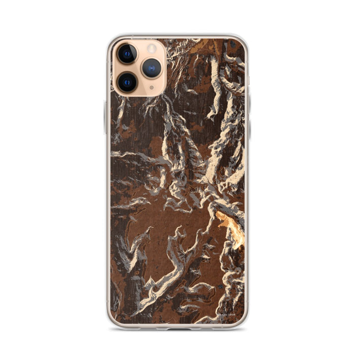 Custom iPhone 11 Pro Max Baldy Cinco Colorado Map Phone Case in Ember