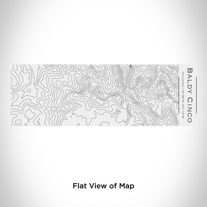 Rendered View of Baldy Cinco Colorado Map Engraving on 10oz Stainless Steel Insulated Cup with Sliding Lid in White