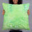 Person holding 22x22 Custom Baldy Cinco Colorado Map Throw Pillow in Watercolor