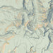 Baldy Cinco Colorado Map Print in Woodblock Style Zoomed In Close Up Showing Details