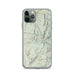 Custom iPhone 11 Pro Baldy Cinco Colorado Map Phone Case in Woodblock