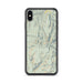 Custom iPhone XS Max Baldy Cinco Colorado Map Phone Case in Woodblock