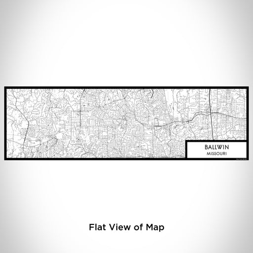 Flat View of Map Custom Ballwin Missouri Map Enamel Mug in Classic
