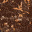 Ballwin Missouri Map Print in Ember Style Zoomed In Close Up Showing Details