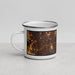 Left View Custom Ballwin Missouri Map Enamel Mug in Ember