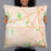 Person holding 22x22 Custom Ballwin Missouri Map Throw Pillow in Watercolor