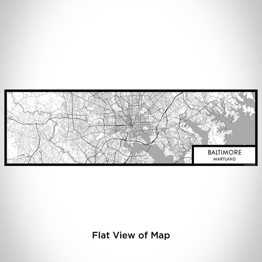 Flat View of Map Custom Baltimore Maryland Map Enamel Mug in Classic