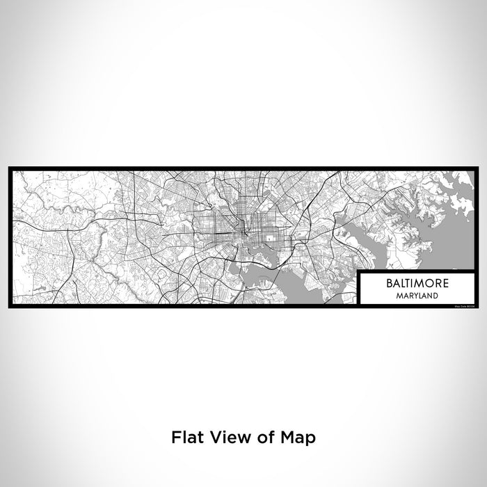 Flat View of Map Custom Baltimore Maryland Map Enamel Mug in Classic