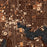 Baltimore Maryland Map Print in Ember Style Zoomed In Close Up Showing Details