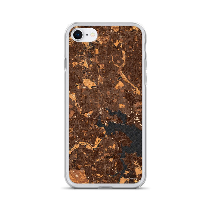 Custom Baltimore Maryland Map iPhone SE Phone Case in Ember