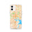 Custom Baltimore Maryland Map iPhone 12 Phone Case in Watercolor