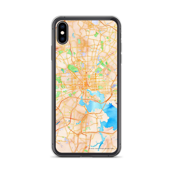 Custom Baltimore Maryland Map Phone Case in Watercolor