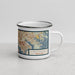 Right View Custom Baltimore Maryland Map Enamel Mug in Woodblock
