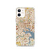 Custom Baltimore Maryland Map iPhone 12 Phone Case in Woodblock