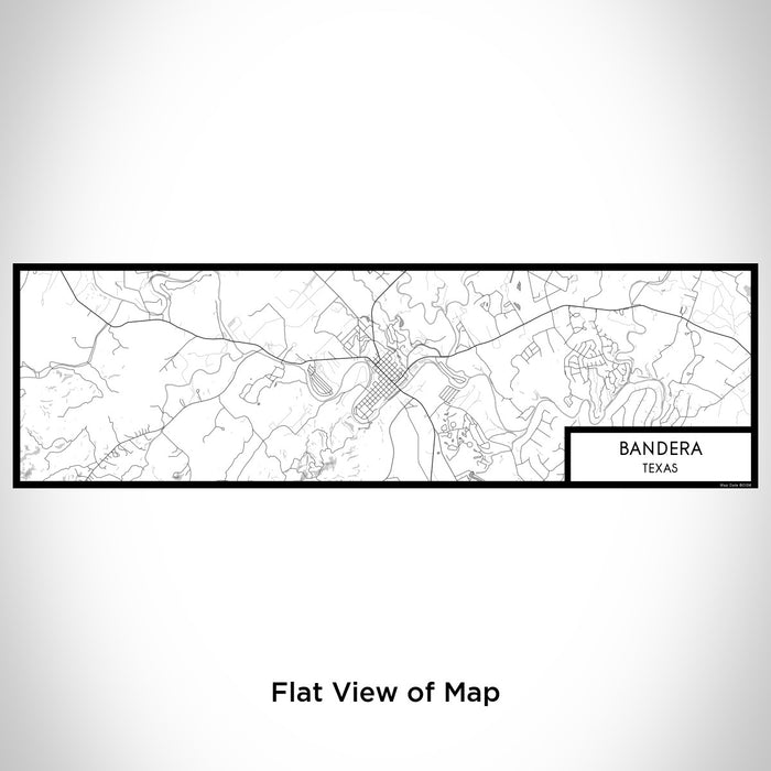 Flat View of Map Custom Bandera Texas Map Enamel Mug in Classic