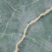 Bangor Maine Map Print in Afternoon Style Zoomed In Close Up Showing Details