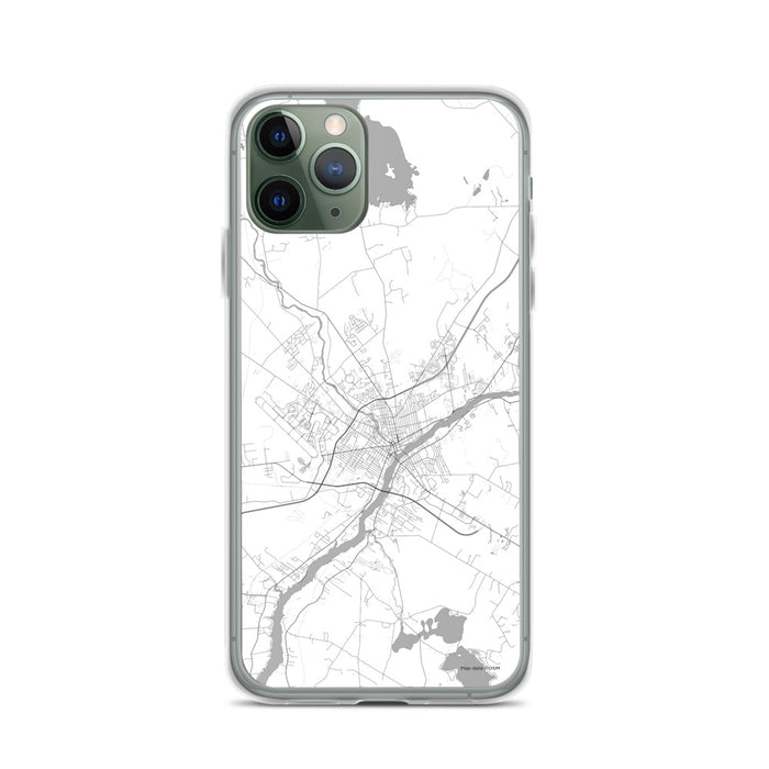 Custom iPhone 11 Pro Bangor Maine Map Phone Case in Classic