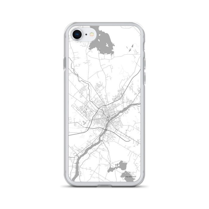 Custom iPhone SE Bangor Maine Map Phone Case in Classic