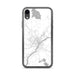 Custom iPhone XR Bangor Maine Map Phone Case in Classic