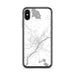 Custom iPhone X/XS Bangor Maine Map Phone Case in Classic