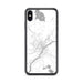 Custom iPhone XS Max Bangor Maine Map Phone Case in Classic