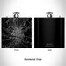 Rendered View of Bangor Maine Map Engraving on 6oz Stainless Steel Flask in Black