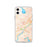 Custom iPhone 11 Bangor Maine Map Phone Case in Watercolor