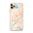 Custom iPhone 11 Pro Max Bangor Maine Map Phone Case in Watercolor