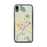 Custom iPhone XR Bangor Maine Map Phone Case in Woodblock