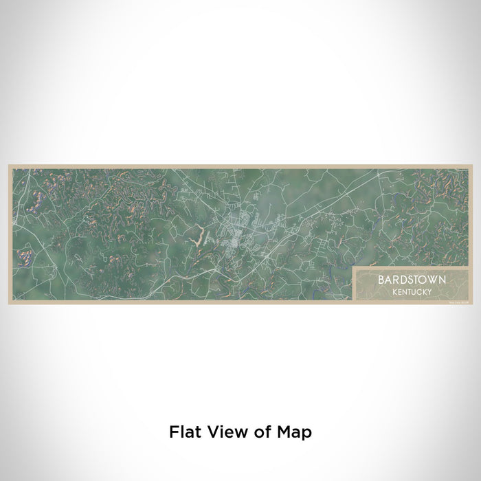 Flat View of Map Custom Bardstown Kentucky Map Enamel Mug in Afternoon