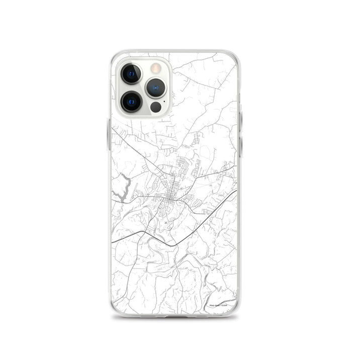 Custom iPhone 12 Pro Bardstown Kentucky Map Phone Case in Classic