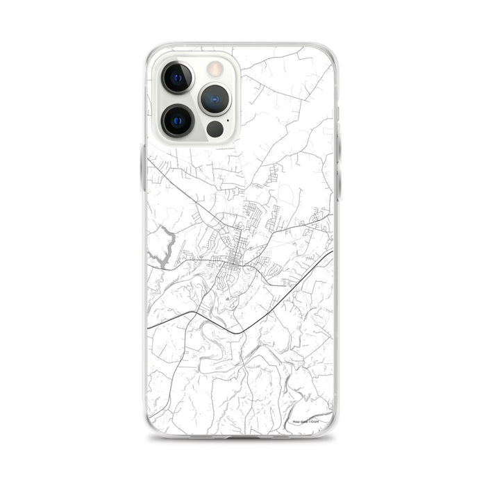 Custom iPhone 12 Pro Max Bardstown Kentucky Map Phone Case in Classic
